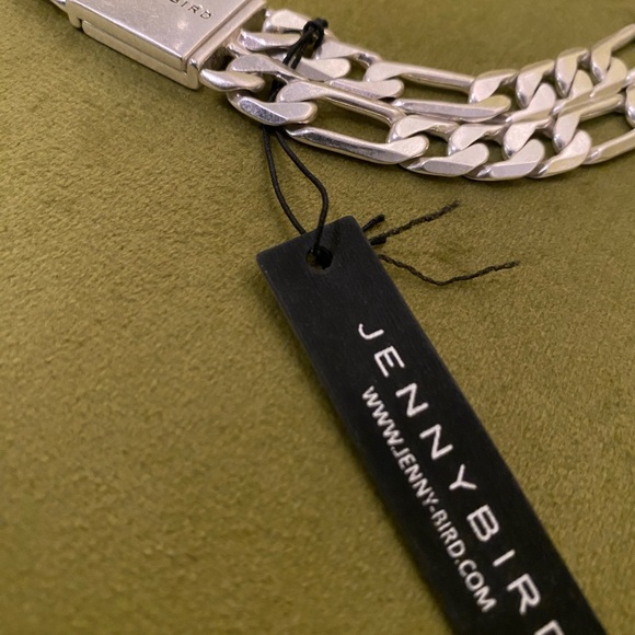 Jenny Bird Brushed Silver Dual Necklace - Picture 2 of 3